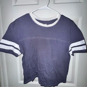 Me to We Blue and White Short Sleeve Tee